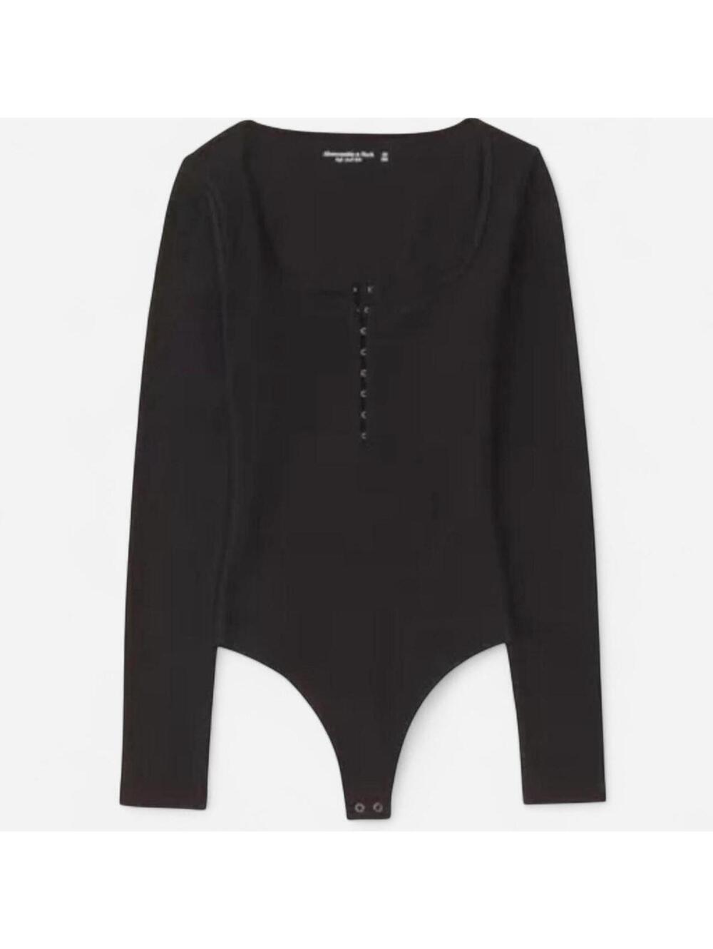 Abercrombie & Fitch Women's Black Bodysuit